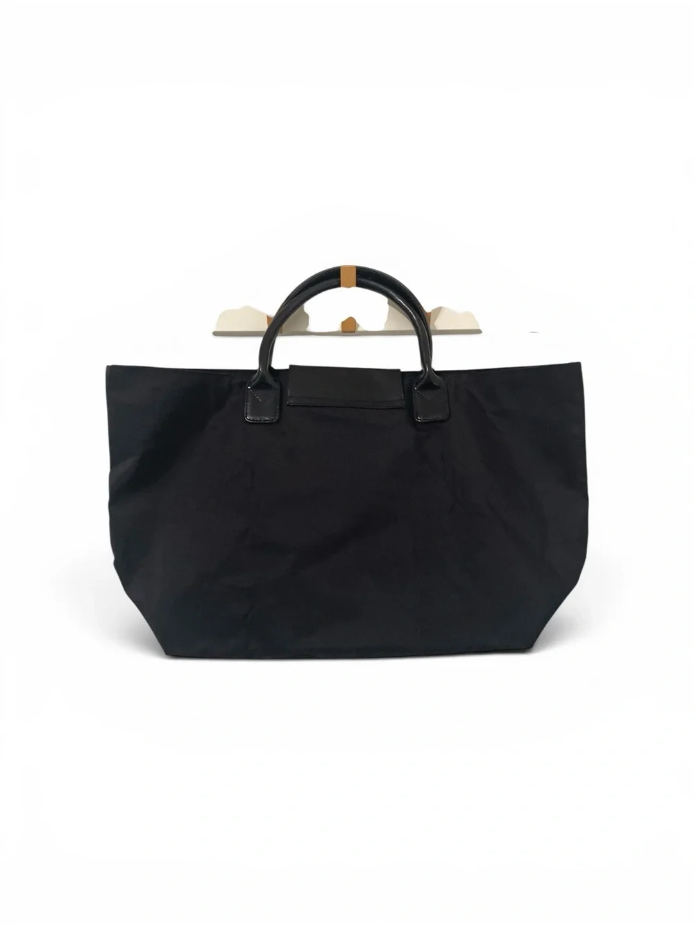 Azzaro Paris Black Nylon Weekender Tote Bag |Travel Carryall with Pouch
